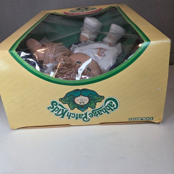 1985 Coleco Cabbage Patch Kids Doll Aggie Gertie Boxed w/ Papers - Picture 10 of 13